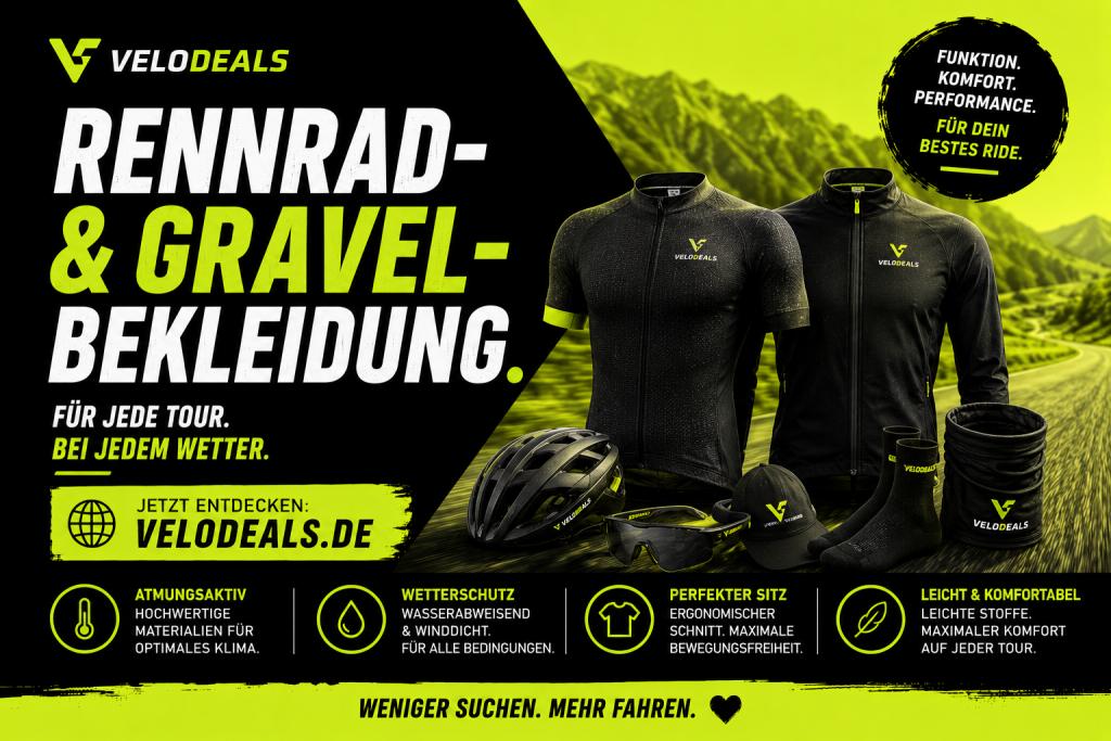 Rennrad- und Gravel-Bekleidung im Sale auf velodeals.de