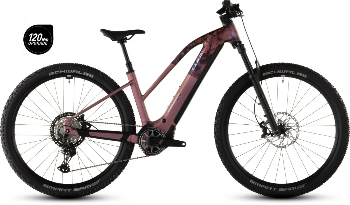 Cube Reaction Hybrid SLX 800 shiftblush art Trapeze, Seitenansicht