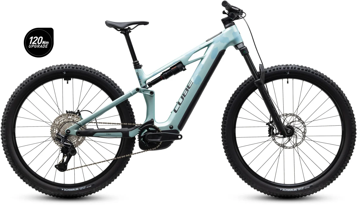 Cube Stereo Hybrid ONE44 HPC Pro 800 pearlaqua, Seitenansicht