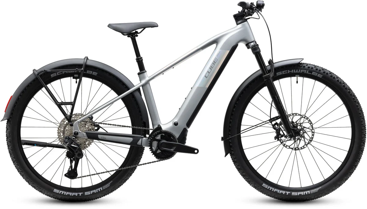 Cube Reaction Hybrid SLX 800 FE platinum´n´reflex 2027, Seitenansicht