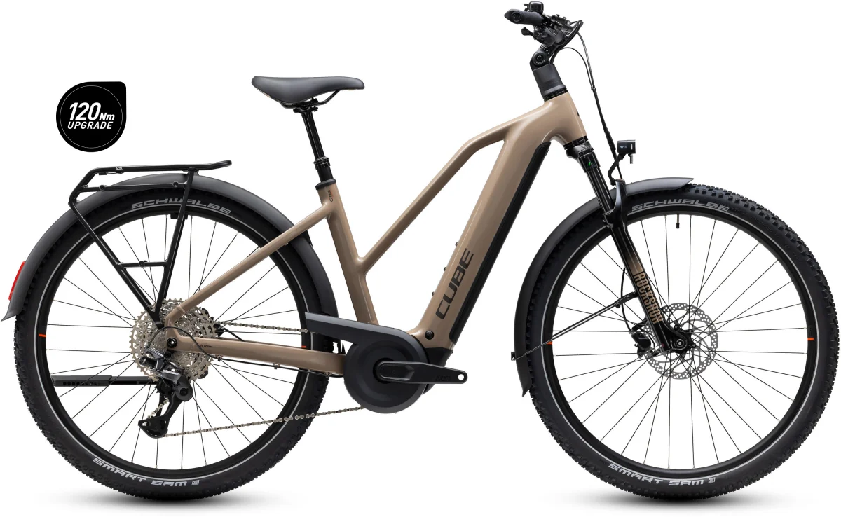 Cube Nuride Hybrid Pro 800 cappuccino Trapeze, Seitenansicht