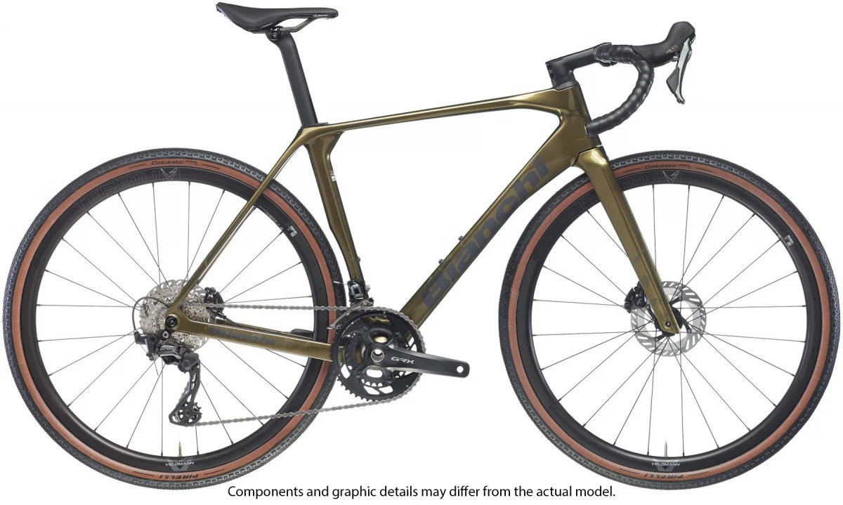 Bianchi Impulso Pro GRX 820 Terra Graphite Full, Seitenansicht