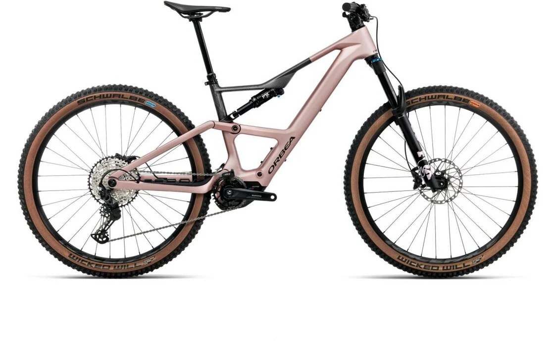 Orbea Rise SL M20 420W 420 Wh Fully Desert Rose, Seitenansicht