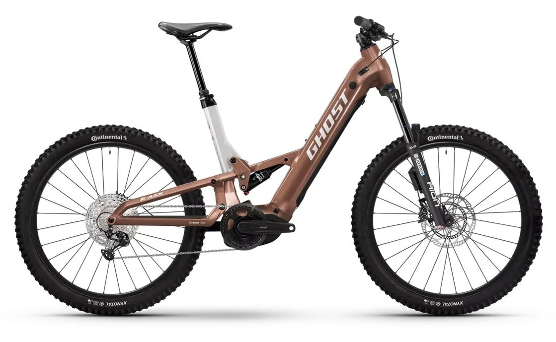 Ghost-Bikes Ghost E-ASX ABS Low 800 Wh Fully coffee tropic rose/coffee, Seitenansicht